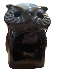 vintage 1970s Inarco owl tealight & incense holder